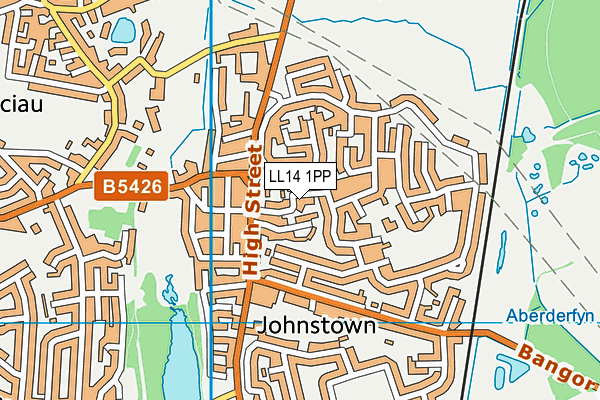 LL14 1PP map - OS VectorMap District (Ordnance Survey)
