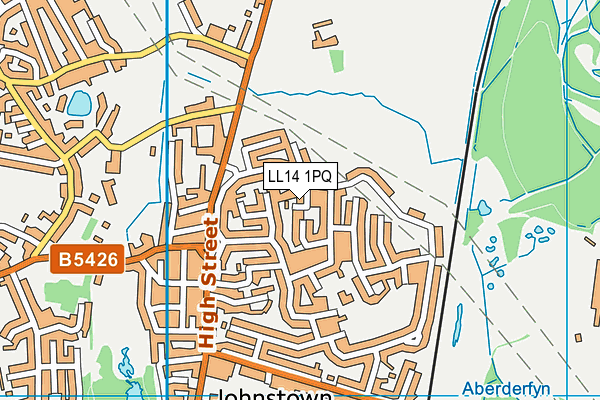 LL14 1PQ map - OS VectorMap District (Ordnance Survey)