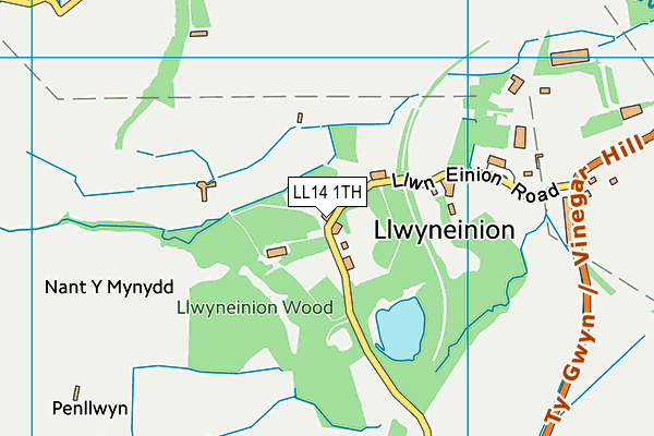 LL14 1TH map - OS VectorMap District (Ordnance Survey)