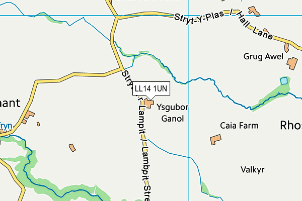LL14 1UN map - OS VectorMap District (Ordnance Survey)
