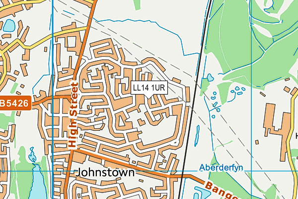 LL14 1UR map - OS VectorMap District (Ordnance Survey)