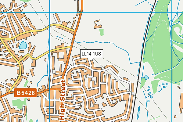 LL14 1US map - OS VectorMap District (Ordnance Survey)