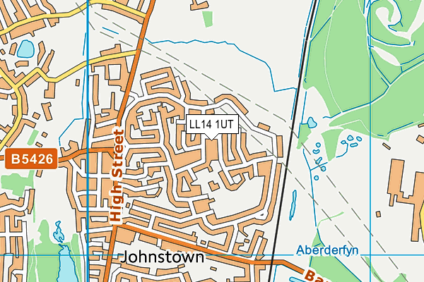 LL14 1UT map - OS VectorMap District (Ordnance Survey)