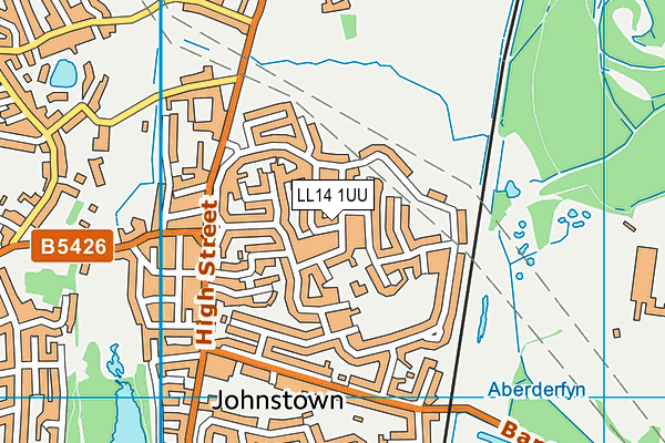 LL14 1UU map - OS VectorMap District (Ordnance Survey)