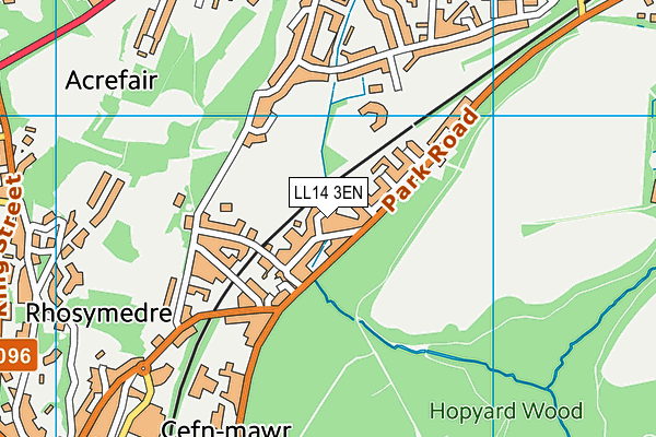 LL14 3EN map - OS VectorMap District (Ordnance Survey)