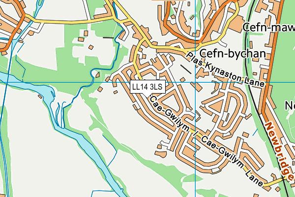 LL14 3LS map - OS VectorMap District (Ordnance Survey)