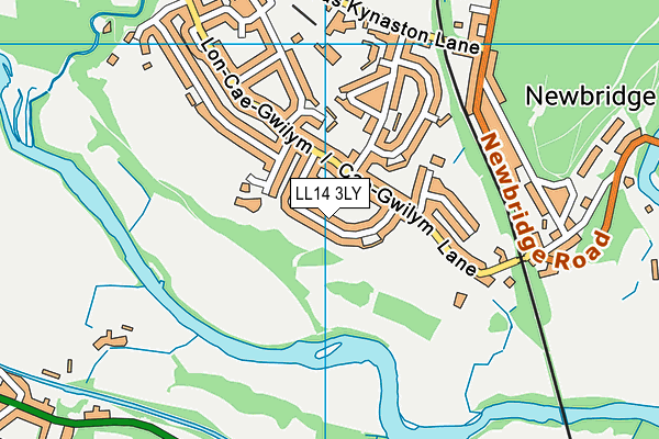 LL14 3LY map - OS VectorMap District (Ordnance Survey)