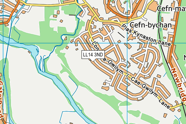 LL14 3ND map - OS VectorMap District (Ordnance Survey)