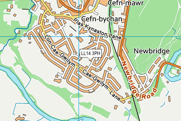 LL14 3PH map - OS VectorMap District (Ordnance Survey)