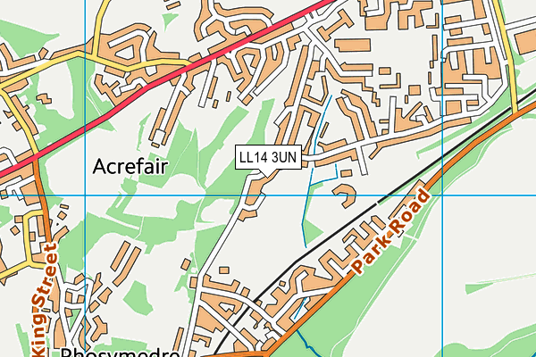 LL14 3UN map - OS VectorMap District (Ordnance Survey)