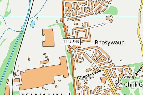 LL14 5HN map - OS VectorMap District (Ordnance Survey)