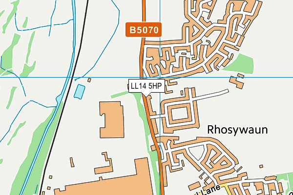 LL14 5HP map - OS VectorMap District (Ordnance Survey)