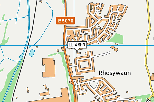 LL14 5HR map - OS VectorMap District (Ordnance Survey)