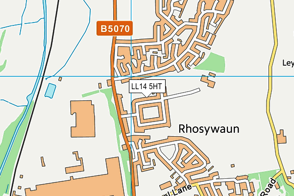 LL14 5HT map - OS VectorMap District (Ordnance Survey)