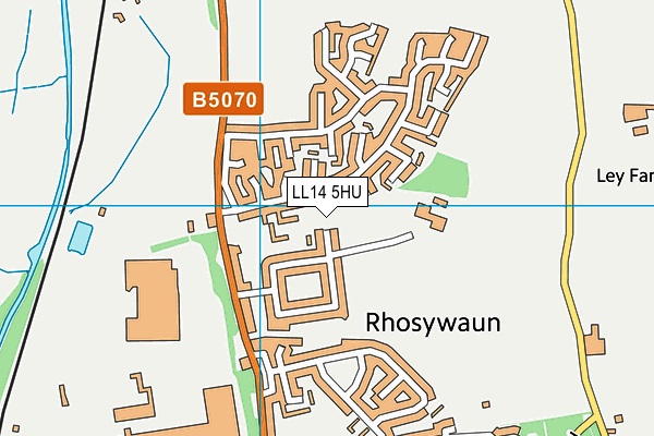 LL14 5HU map - OS VectorMap District (Ordnance Survey)