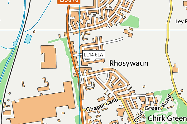 LL14 5LA map - OS VectorMap District (Ordnance Survey)