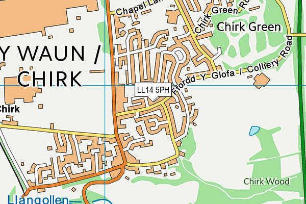 LL14 5PH map - OS VectorMap District (Ordnance Survey)