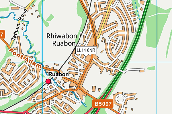 LL14 6NR map - OS VectorMap District (Ordnance Survey)