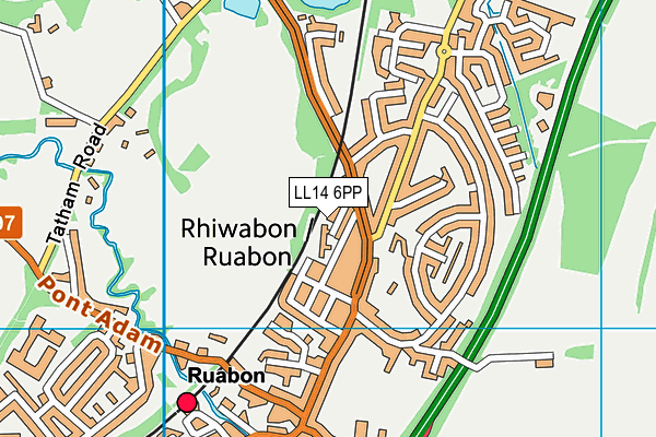 LL14 6PP map - OS VectorMap District (Ordnance Survey)