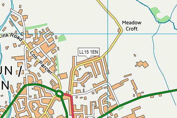 LL15 1EN map - OS VectorMap District (Ordnance Survey)