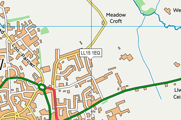 LL15 1EQ map - OS VectorMap District (Ordnance Survey)