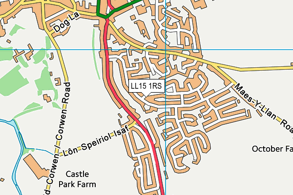 LL15 1RS map - OS VectorMap District (Ordnance Survey)