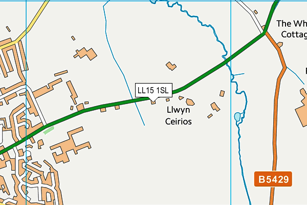 LL15 1SL map - OS VectorMap District (Ordnance Survey)