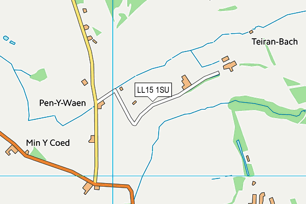 LL15 1SU map - OS VectorMap District (Ordnance Survey)