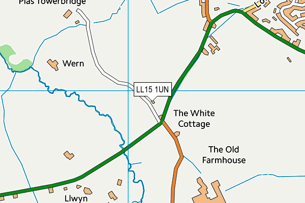 LL15 1UN map - OS VectorMap District (Ordnance Survey)