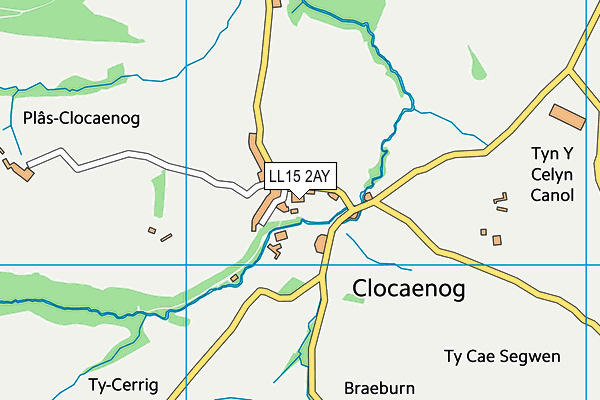 Ysgol Carreg Emlyn map (LL15 2AY) - OS VectorMap District (Ordnance Survey)