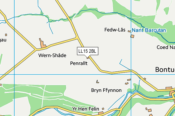 LL15 2BL map - OS VectorMap District (Ordnance Survey)