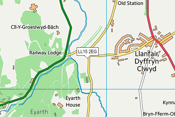 LL15 2EG map - OS VectorMap District (Ordnance Survey)