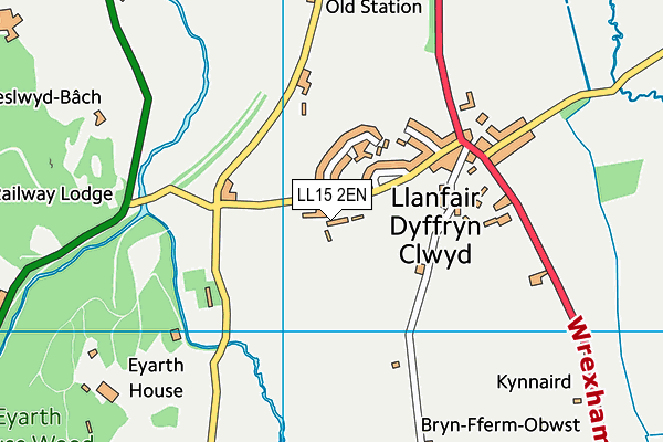 LL15 2EN map - OS VectorMap District (Ordnance Survey)