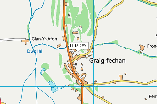 LL15 2EY map - OS VectorMap District (Ordnance Survey)