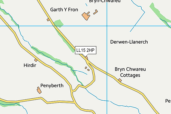 LL15 2HP map - OS VectorMap District (Ordnance Survey)