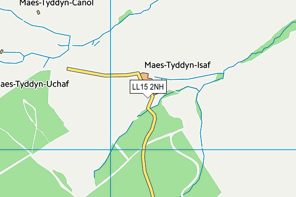 LL15 2NH map - OS VectorMap District (Ordnance Survey)
