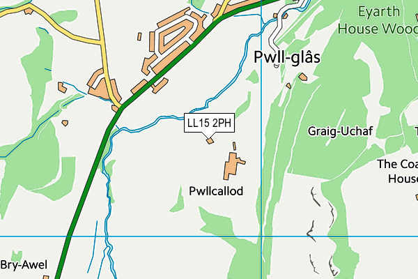 LL15 2PH map - OS VectorMap District (Ordnance Survey)