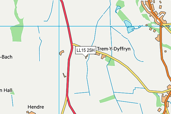 LL15 2SH map - OS VectorMap District (Ordnance Survey)