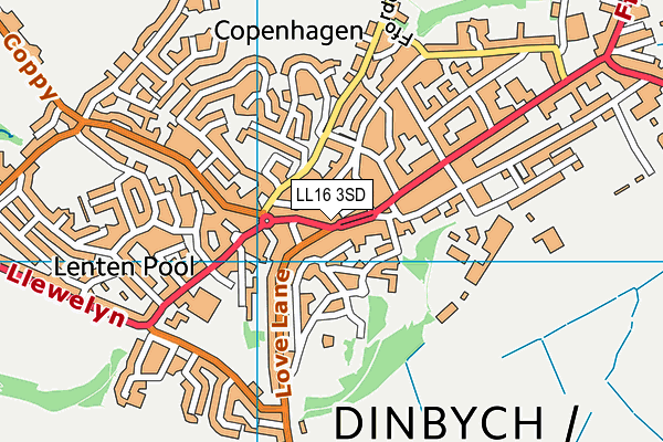 Map of DENBIGH MAYFLOWER LTD at district scale