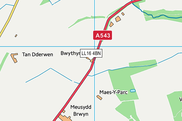 LL16 4BN map - OS VectorMap District (Ordnance Survey)