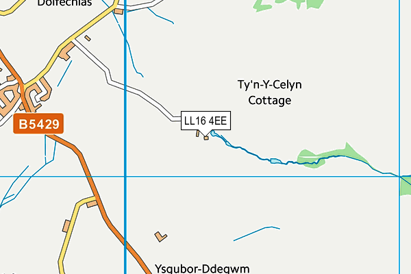 LL16 4EE map - OS VectorMap District (Ordnance Survey)