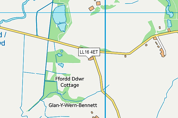 LL16 4ET map - OS VectorMap District (Ordnance Survey)