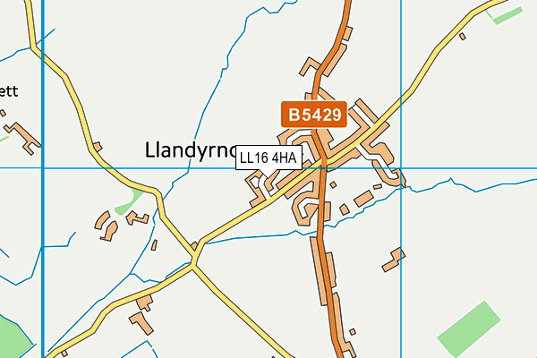 LL16 4HA map - OS VectorMap District (Ordnance Survey)