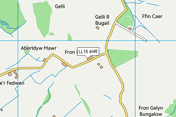 LL16 4HR map - OS VectorMap District (Ordnance Survey)
