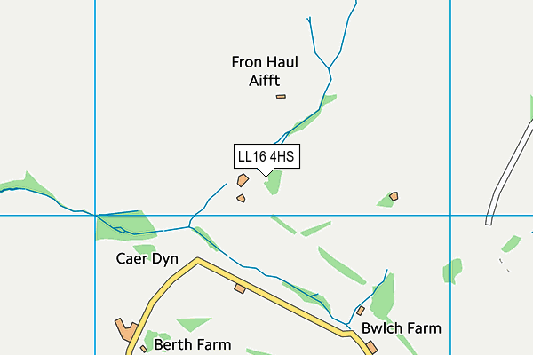 LL16 4HS map - OS VectorMap District (Ordnance Survey)