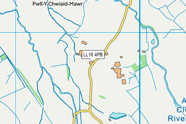 LL16 4PB map - OS VectorMap District (Ordnance Survey)