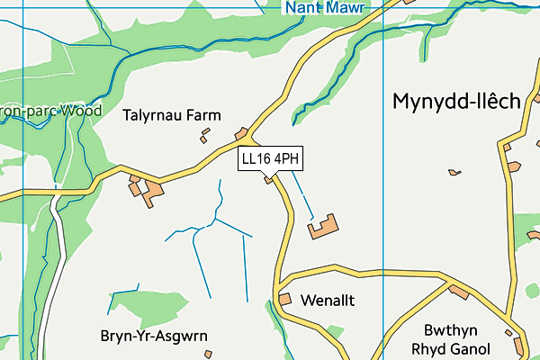 LL16 4PH map - OS VectorMap District (Ordnance Survey)