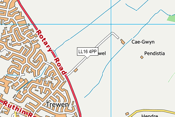 LL16 4PP map - OS VectorMap District (Ordnance Survey)