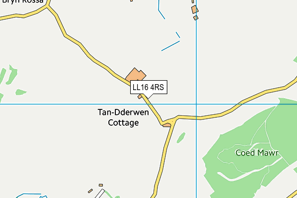 LL16 4RS map - OS VectorMap District (Ordnance Survey)