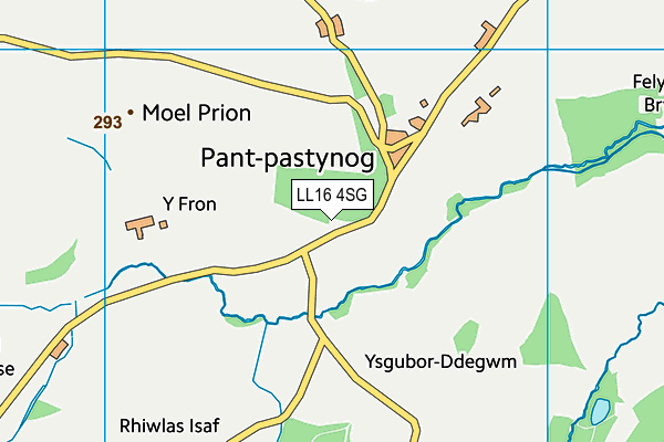 Ysgol Pant Pastynog map (LL16 4SG) - OS VectorMap District (Ordnance Survey)